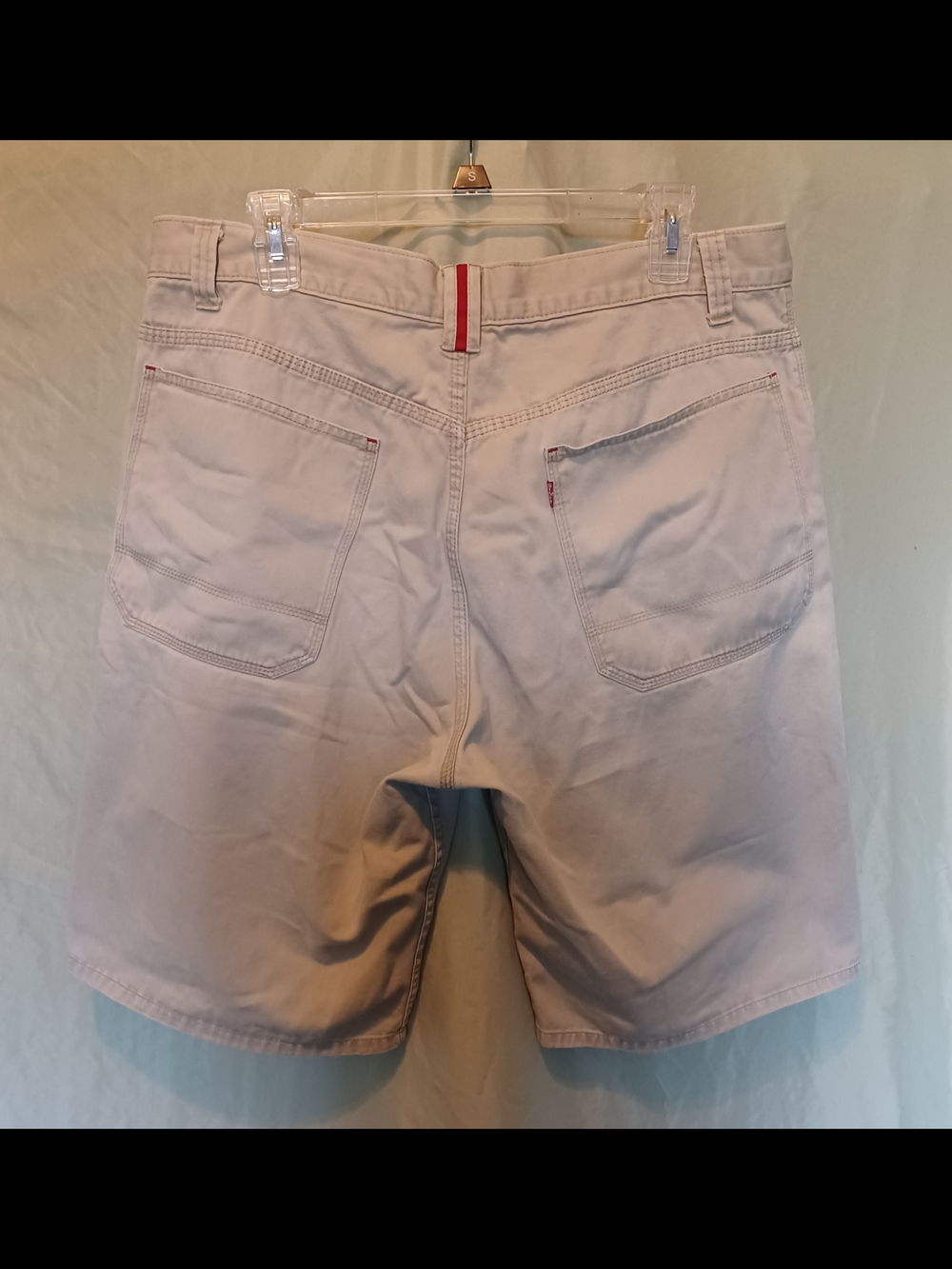 Levi's Vintage Khaki Men’s Flat Front Shorts Red Tab